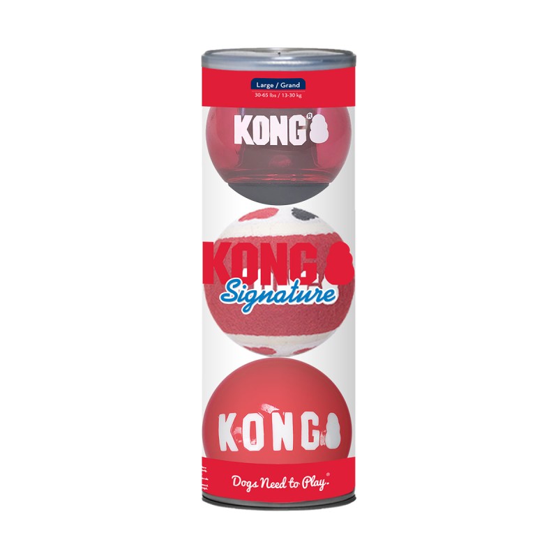 JOUET KONG SIGNATURE BALLS X3 L