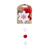 JOUET CHAT FLOCON POMPON NOEL