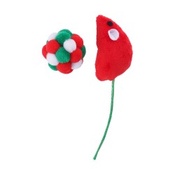 JOUET CHAT SOURIS FUN+BALLE NOEL