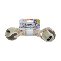 JOUET CORDE 2 BALLES TENNIS