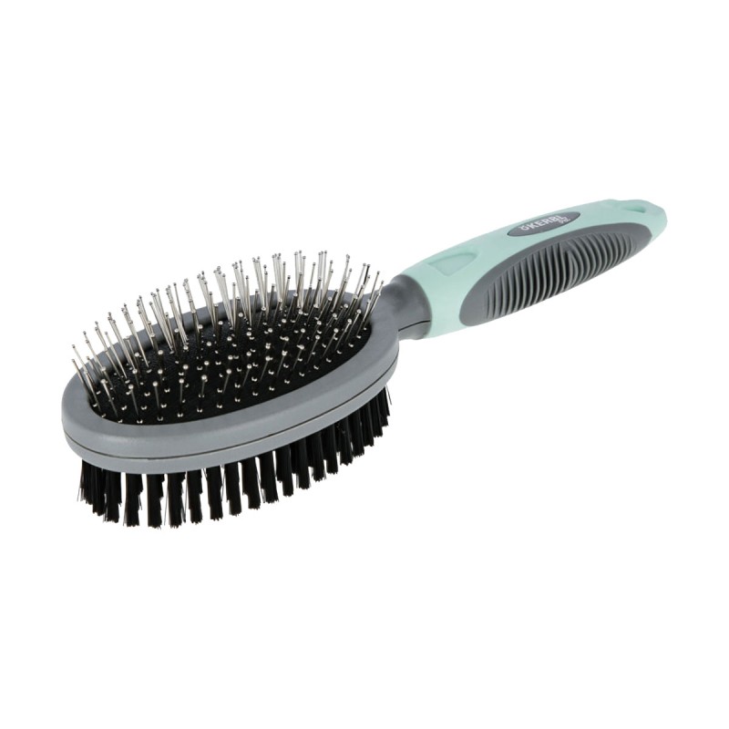 BROSSE DOUBLE METAL/SYNTHETIQUE