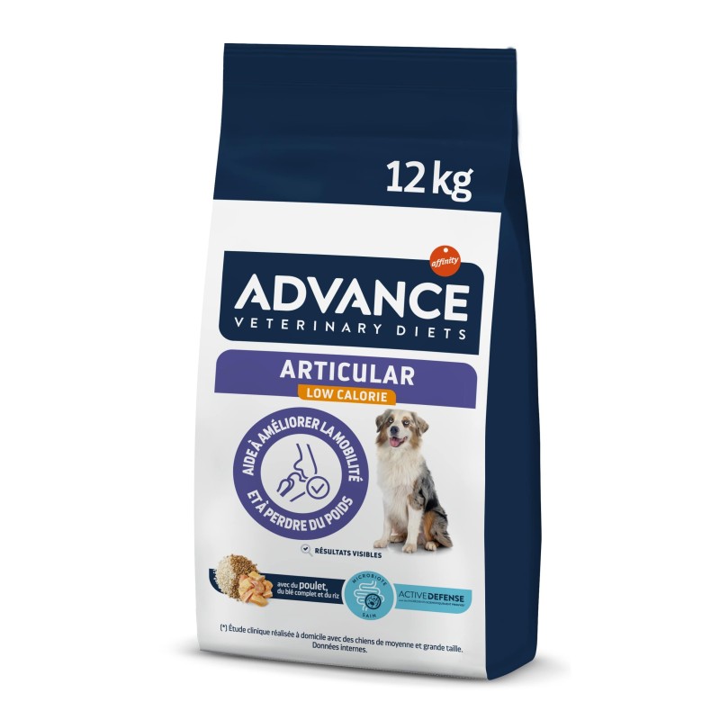 ADVANCE VETERINARY DIET CHIEN ARTICULAR LOW CAL 12K