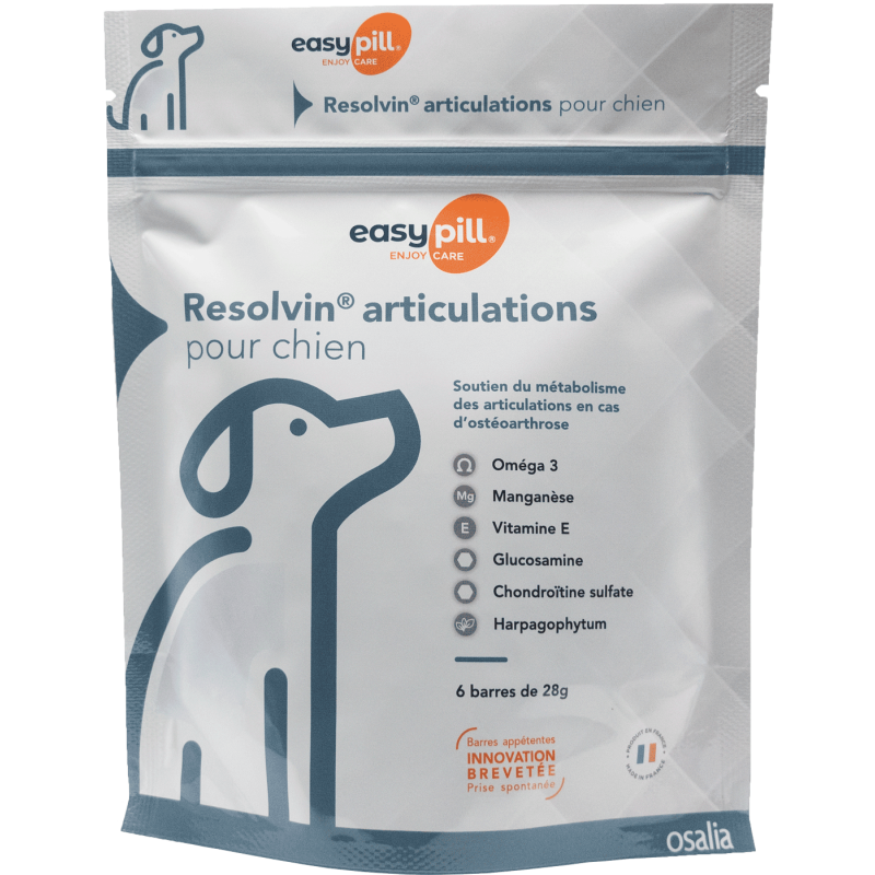 EASYPILL RESOLVIN ARTICULATION CHIEN 168g (6 barres de 28g)