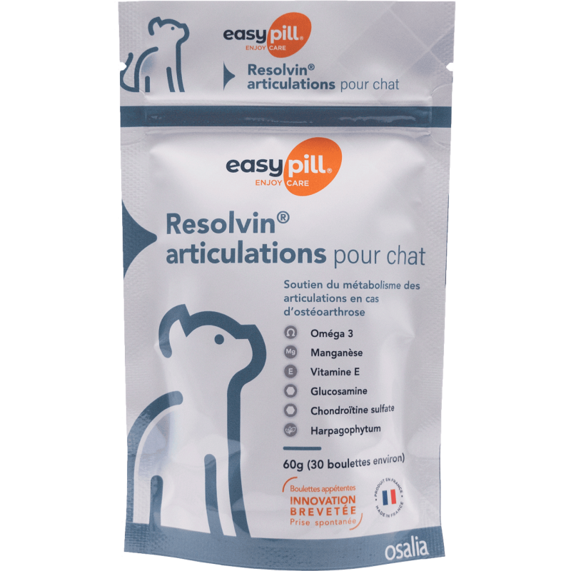 EASYPILL RESOLVIN ARTICULATION CHAT 60g (environ 30 boulettes)