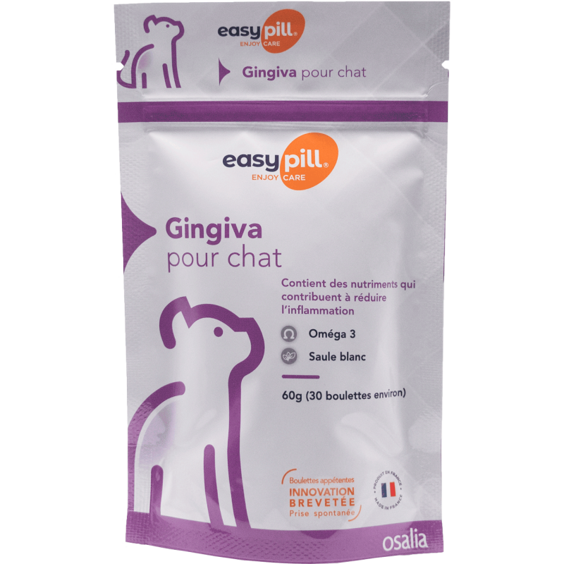 EASYPILL GINGIVA CHAT 60g (30 boulettes environ)