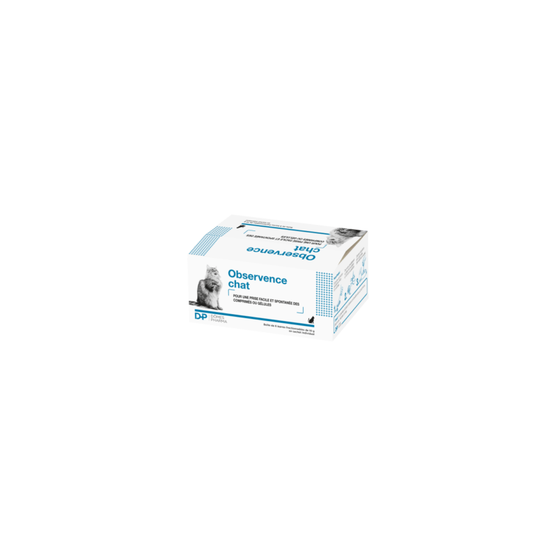 OBSERVENCE Chat  Boîte de 6 barres fractionnables de 10 g en sachets individuels