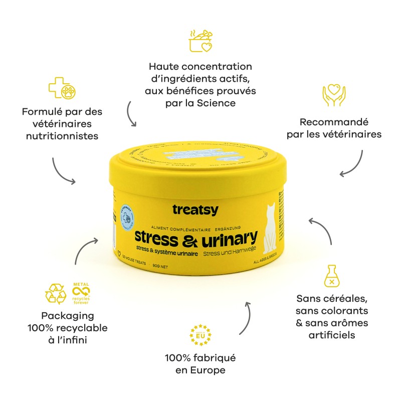 TREATSY CT STRESS&SYST URINAIRE 90G