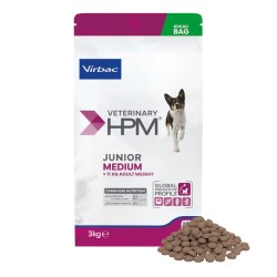 VETERINARY HPM CHIEN JUNIOR MEDIUM 3KG