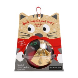 COFFRET BOULE CADEAUX NOEL CHAT