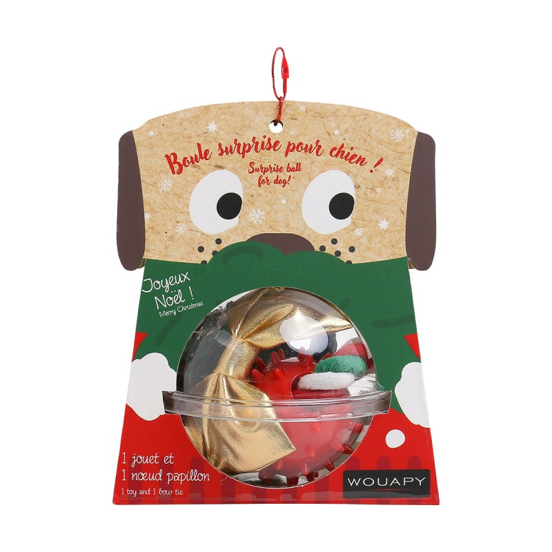COFFRET BOULE CADEAUX NOEL CHIEN