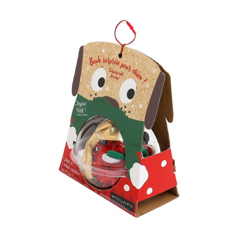 COFFRET BOULE CADEAUX NOEL CHIEN