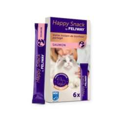HAPPY SNACK BY FELIWAY SAUMON 6X15G