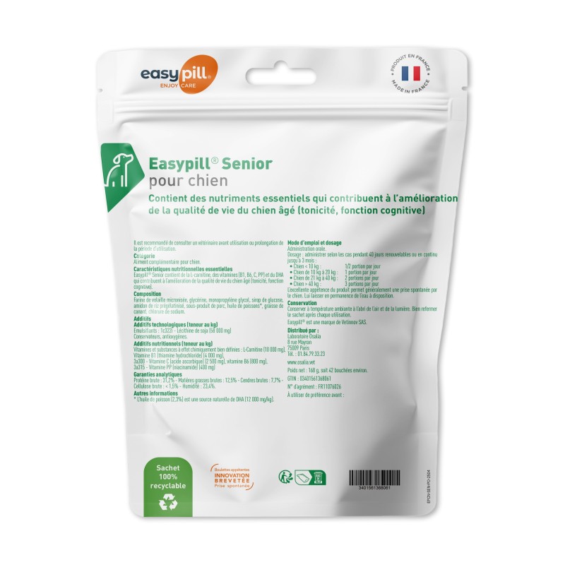 EASYPILL SENIOR CHIEN 42 BOUCHEES