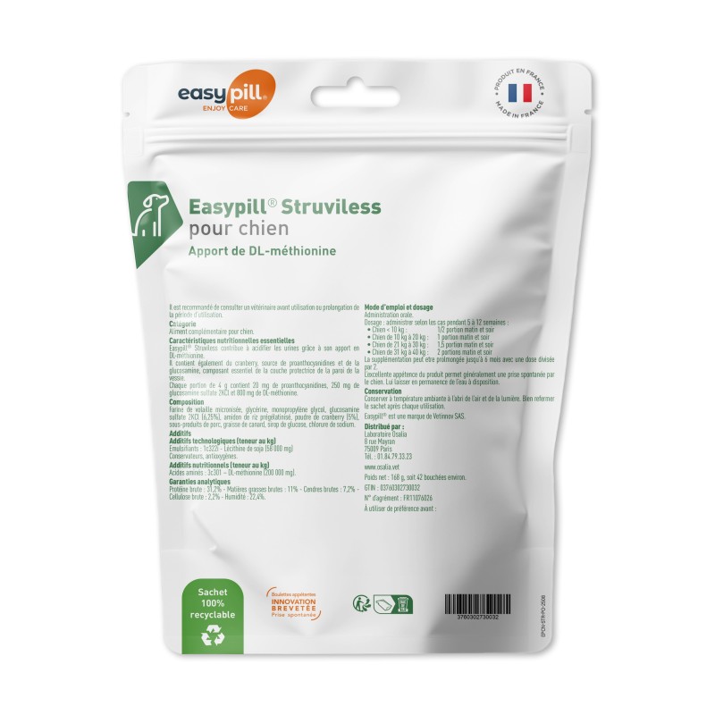 EASYPILL STRUVILESS CHIEN 42 BOUCHEES
