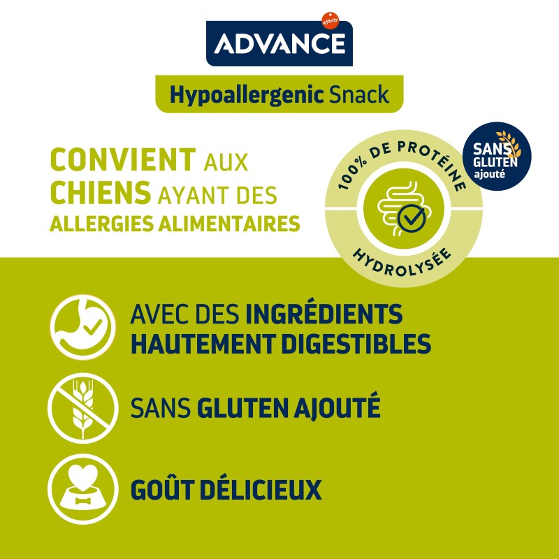 ADVANCE CHIEN HYPOALL SNACK 150G