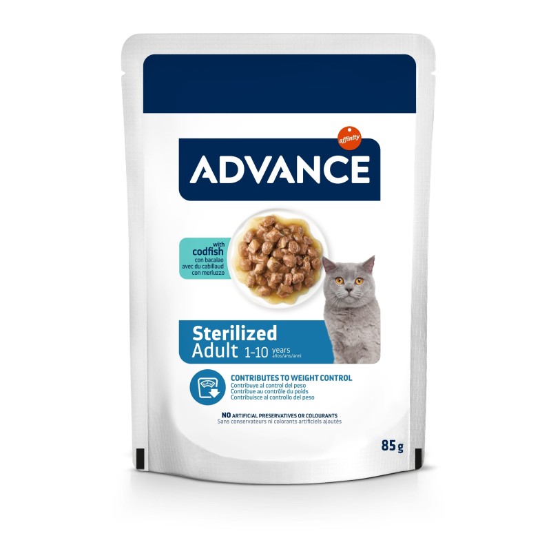 ADVANCE CHAT ADULT STERILISE POISSON 12X85G