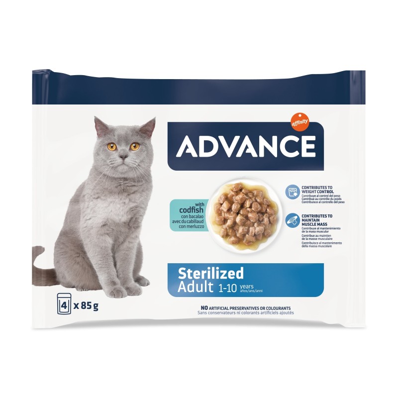 ADVANCE CHAT ADULT STERILISE POISSON 12X85G