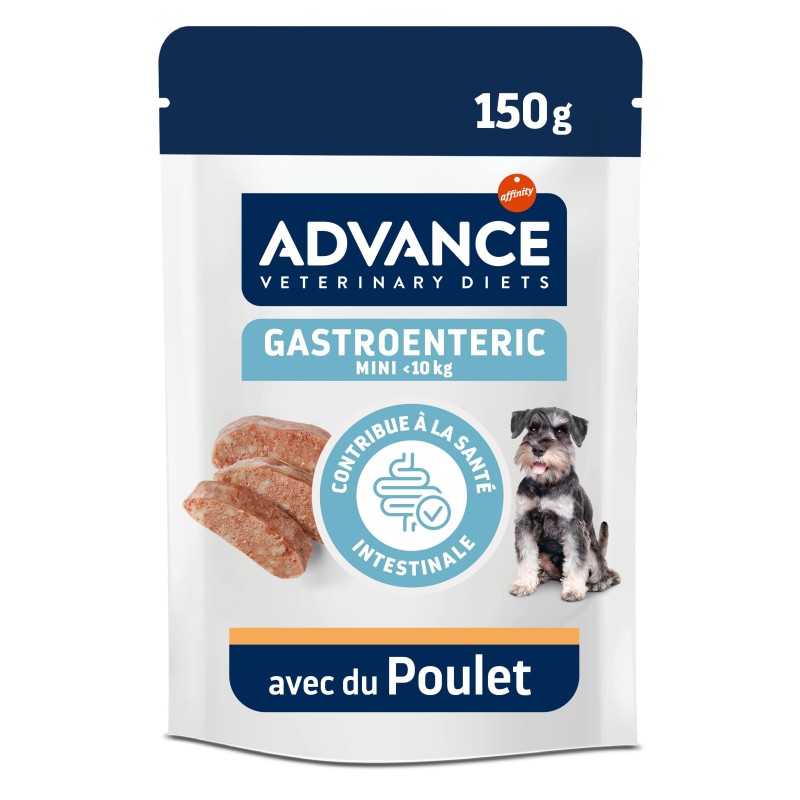 ADVANCE VETERINARY DIET CHIEN MINI GASTRO 8X150G