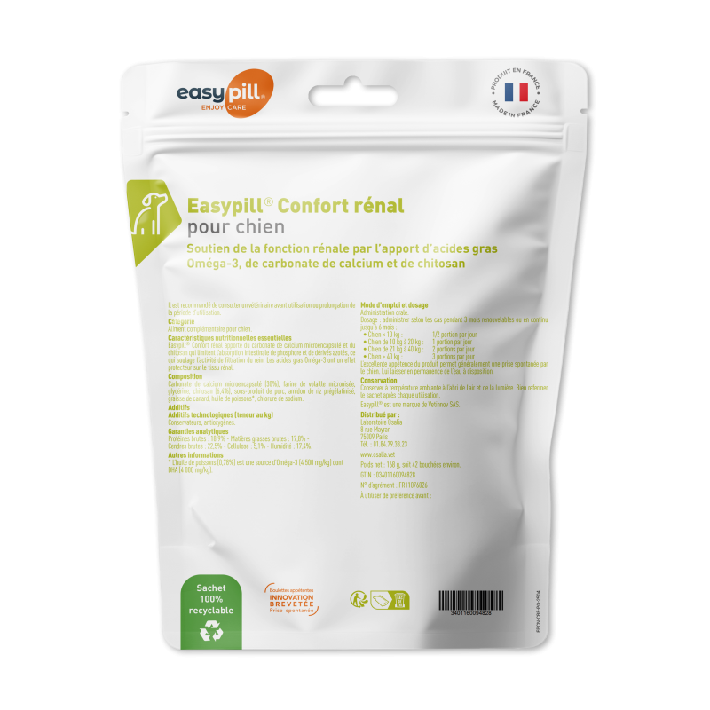 EASYPILL CHIEN CONFORT RENAL 105 BOUCH