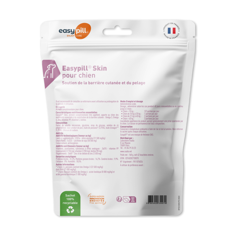 EASYPILL CHIEN SKIN 42 BOUCHEES