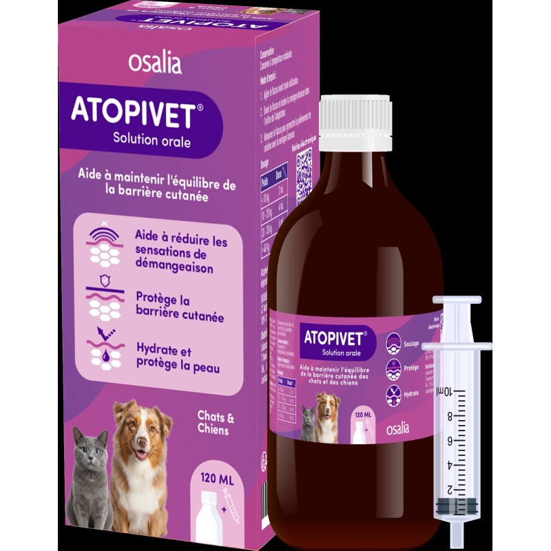 ATOPIVET SOLUTION BUVABLE 120ML